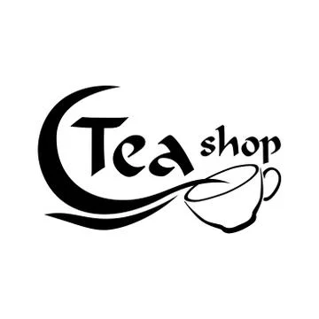 Vector logo of a tea shop and cafe Stock Illustration