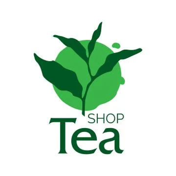 Vector logo of a tea shop and cafe Stock Illustration