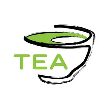 Vector logo of a tea shop and cafe Stock Illustration