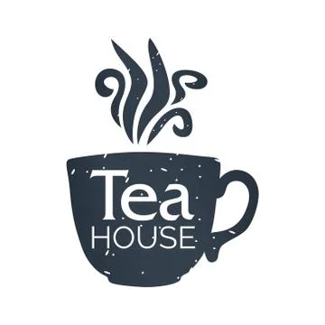 Vector logo of a tea shop and cafe Stock Illustration