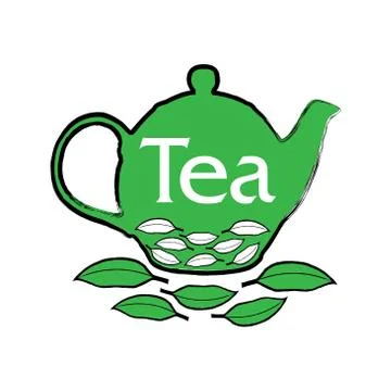 Vector logo of a tea shop and cafe Stock Illustration