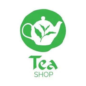 Vector logo of a tea shop and cafe Stock Illustration