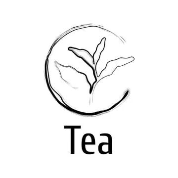 Vector logo of a tea shop and cafe Stock Illustration