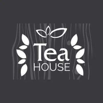 Vector logo of a tea shop and cafe Stock Illustration