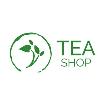 Vector logo of a tea shop and cafe Stock Illustration