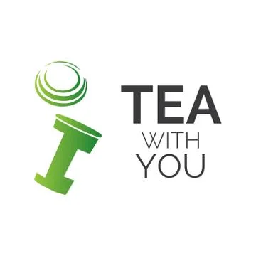 Vector logo of a tea shop and cafe Stock Illustration