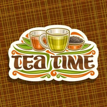 Vector logo for Tea Time Stock Illustration