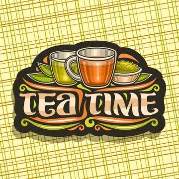 Vector logo for Tea Time Stock Illustration