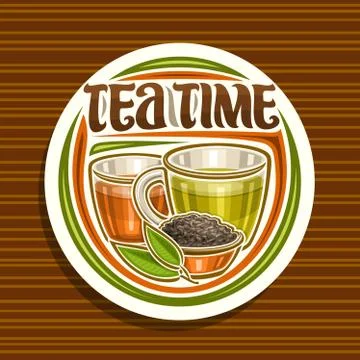 Vector logo for Tea Time Stock Illustration