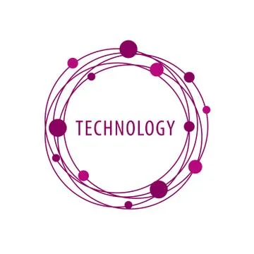 Vector logo technology 스톡 일러스트
