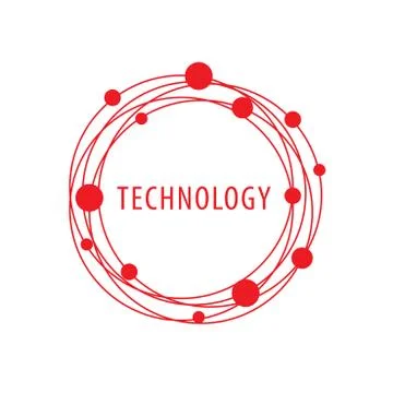 Vector logo technology 스톡 일러스트