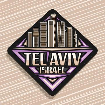 Vector logo for Tel Aviv Stock Illustration