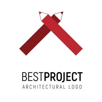 Vector logo template for architectural, Stockillustratie