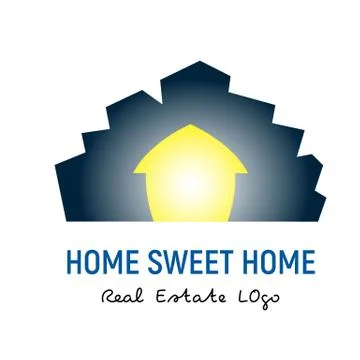 Vector logo template for real 스톡 일러스트