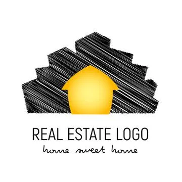 Vector logo template for real Stock Illustration