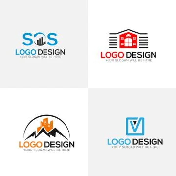 Vector Logo Template set Stock-Illustration