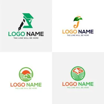Vector Logo Template set Stock-Illustration