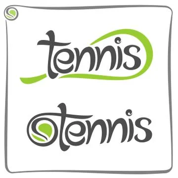 Vector logo for tennis Stock Illustration