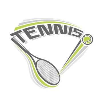 Vector logo for tennis 스톡 일러스트