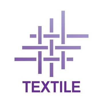Vector logo of textile fabric and sewing Stock Illustration