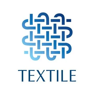 Vector logo of textile fabric and sewing Stock Illustration