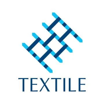 Vector logo of textile fabric and sewing Stock Illustration