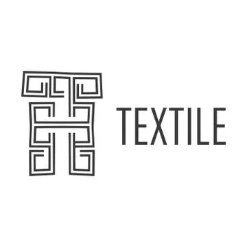 Vector logo of textile fabric and sewing Stock Illustration