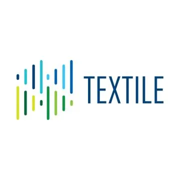 Vector logo of textile fabric and sewing Stock Illustration
