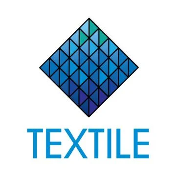 Vector logo of textile fabric and sewing Stock Illustration