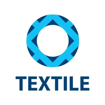 Vector logo of textile fabric and sewing Stock Illustration