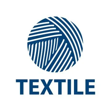 Vector logo of textile fabric and sewing Stock Illustration