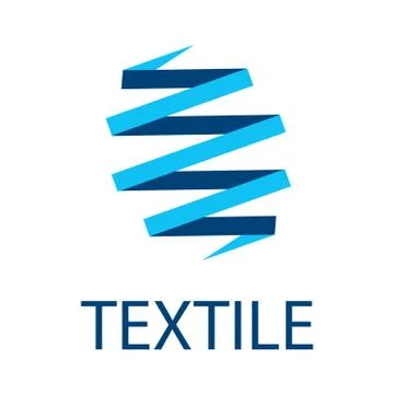 Vector logo of textile fabric and sewing Stock Illustration