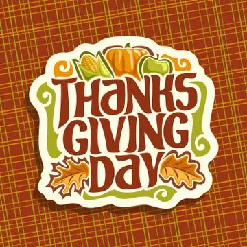 Vector logo for Thanksgiving Stock Illustration