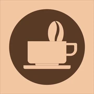 Vector logo on the theme of coffee Stock Illustration
