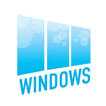 Vector logo on the theme of Windows, doors Stock Illustration