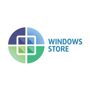 Vector logo on the theme of Windows, doors Stock Illustration
