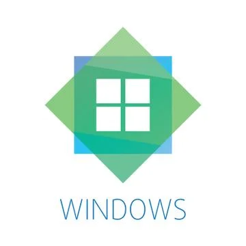 Vector logo on the theme of Windows, doors Stock Illustration