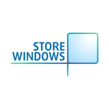 Vector logo on the theme of Windows, doors Stock Illustration