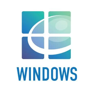 Vector logo on the theme of Windows, doors Stock Illustration
