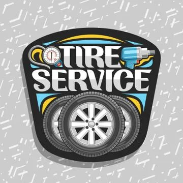 Vector logo for Tire Service Stock Illustration