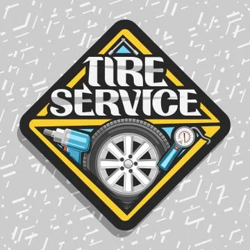 Vector logo for Tire Service Stock Illustration