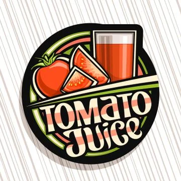Vector logo for Tomato Juice Stock Illustration