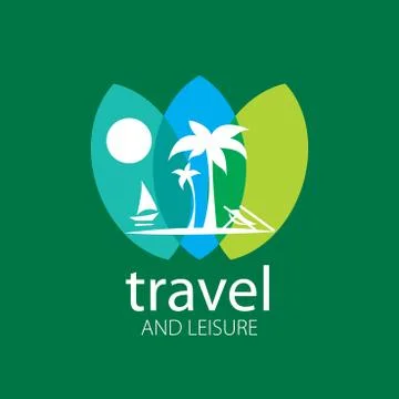 Vector logo travel Illustrazione stock