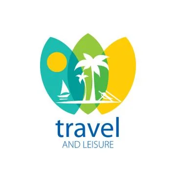 Vector logo travel Stock Illustration