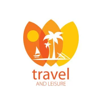 Vector logo travel Illustrazione stock