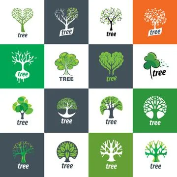 Vector logo tree Stock Illustration