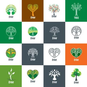 Vector logo tree Stock Illustration
