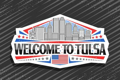 Vector logo for Tulsa Ilustración de archivo