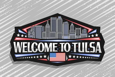 Vector logo for Tulsa Ilustración de archivo