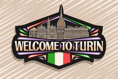Vector logo for Turin 스톡 일러스트